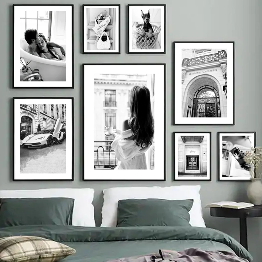 Engraved Wood Frame - 5'' 6''7'' 8''A4 Black Photo Frame