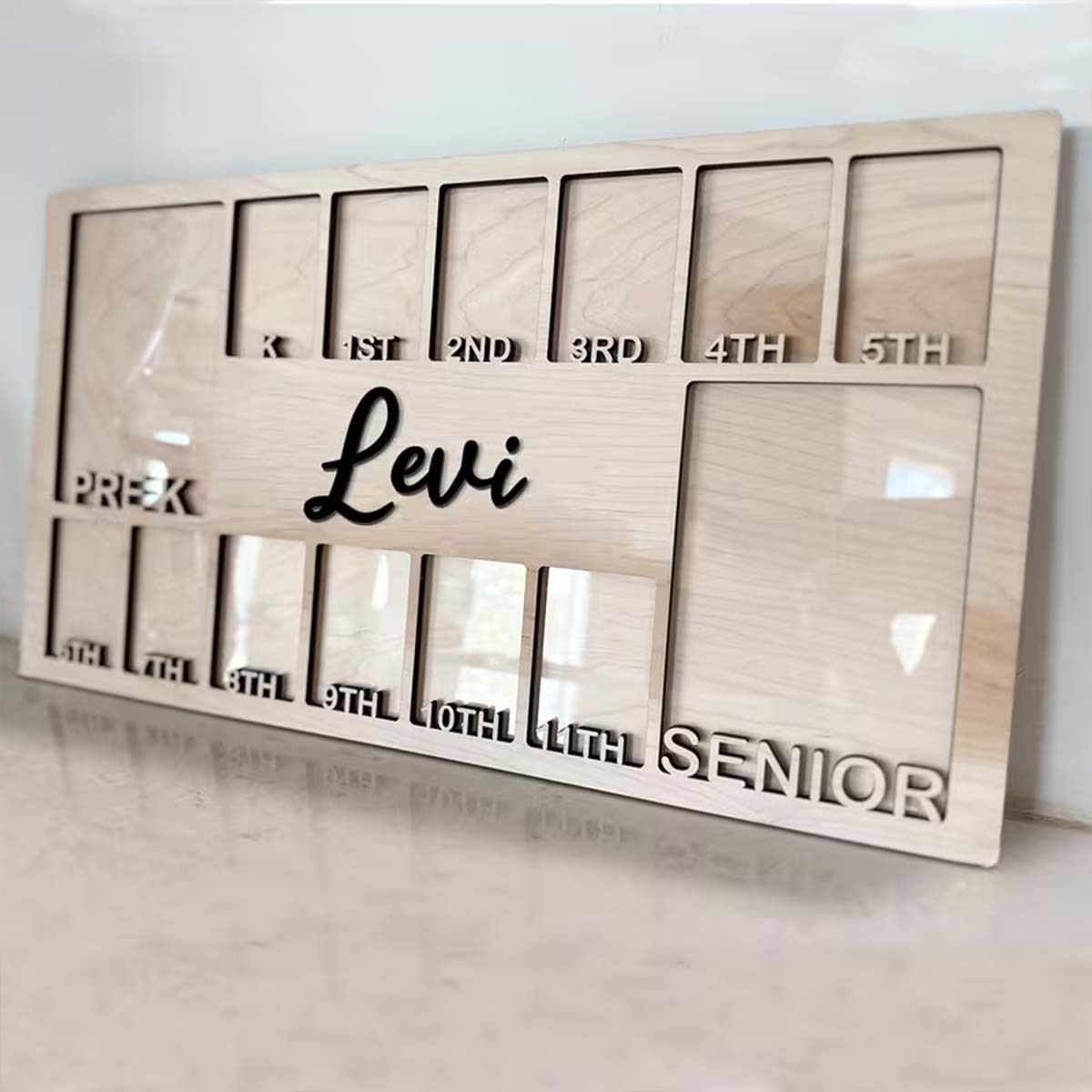 Engraved Wood Frame - Custom Photo Frame Board Wooden Plaque