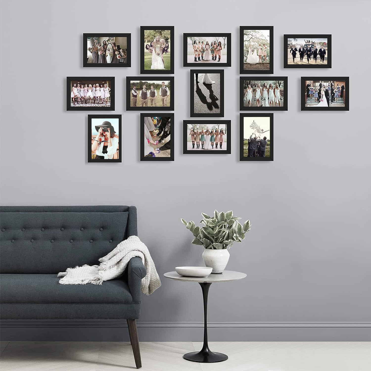14pcs 4x6 Inch Picture Frames, - Engraved Wood Frame recension och pris