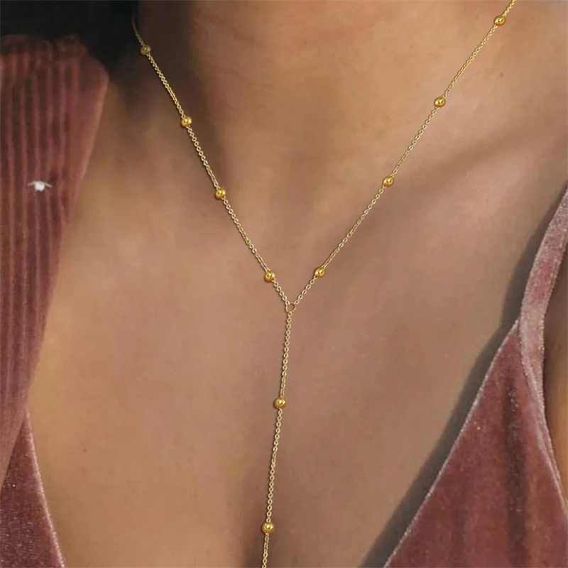 Vintage Gold Color Long Chain  - Birth Flower Necklace recension och pris