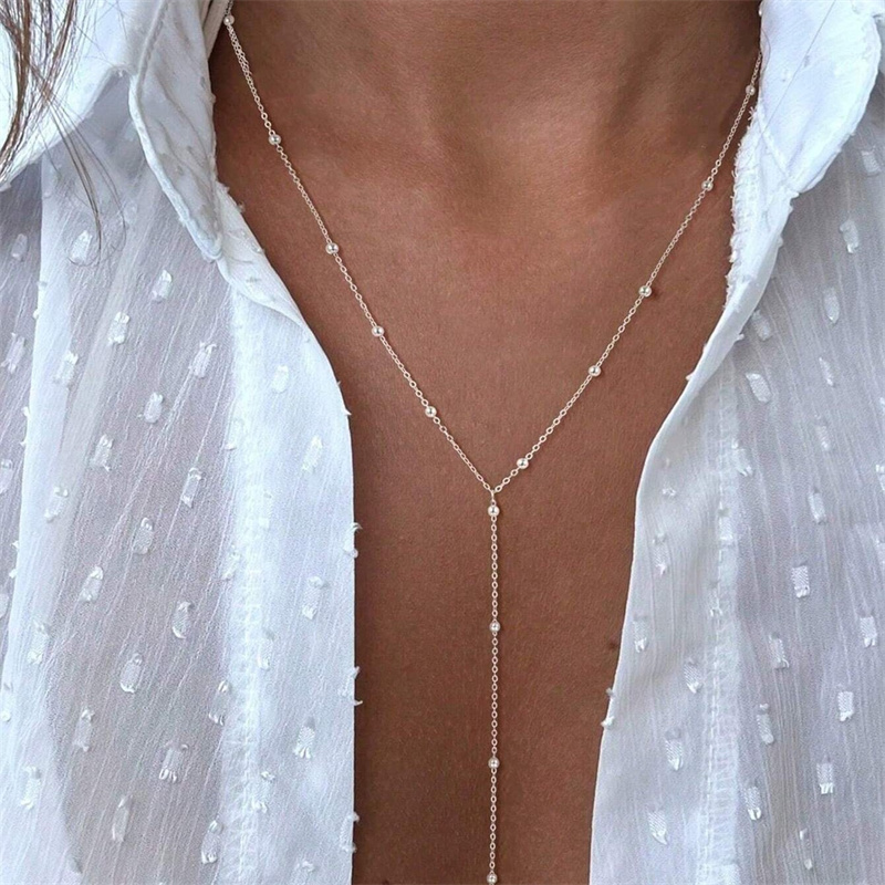 Vintage Gold Color Long Chain  - Birth Flower Necklace recension och pris