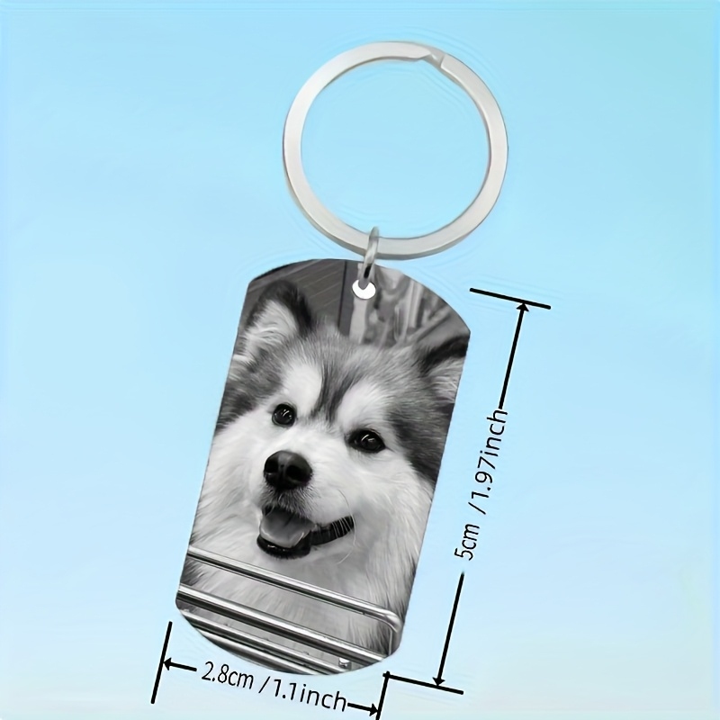 Custom Photo Keychain Personal - Initial Ring Custom recension och pris