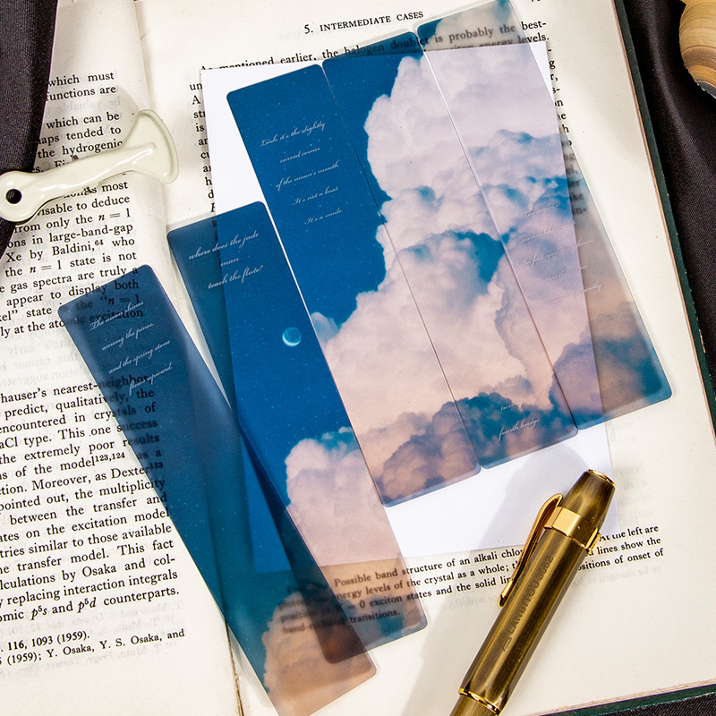5PCS Space Roaming Matte PET B - Dried Flower Bookmark recension och pris