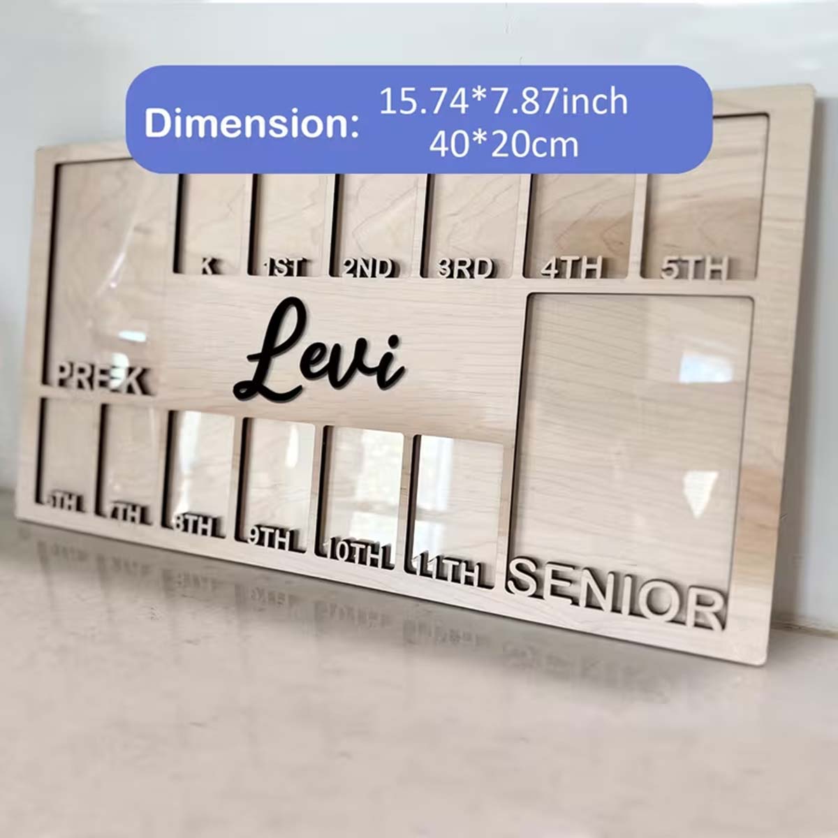 Custom Photo Frame Board Woode - Engraved Wood Frame recension och pris