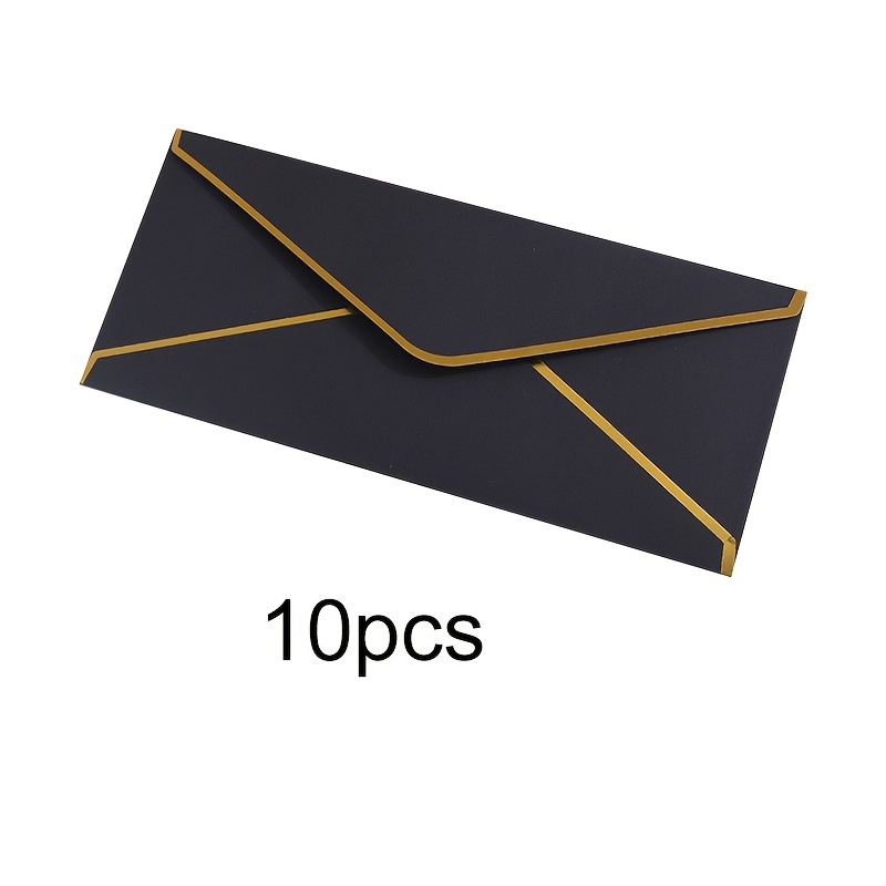 10 PCS  High-end Black Envelop - Wax Seal Letter Kit recension och pris