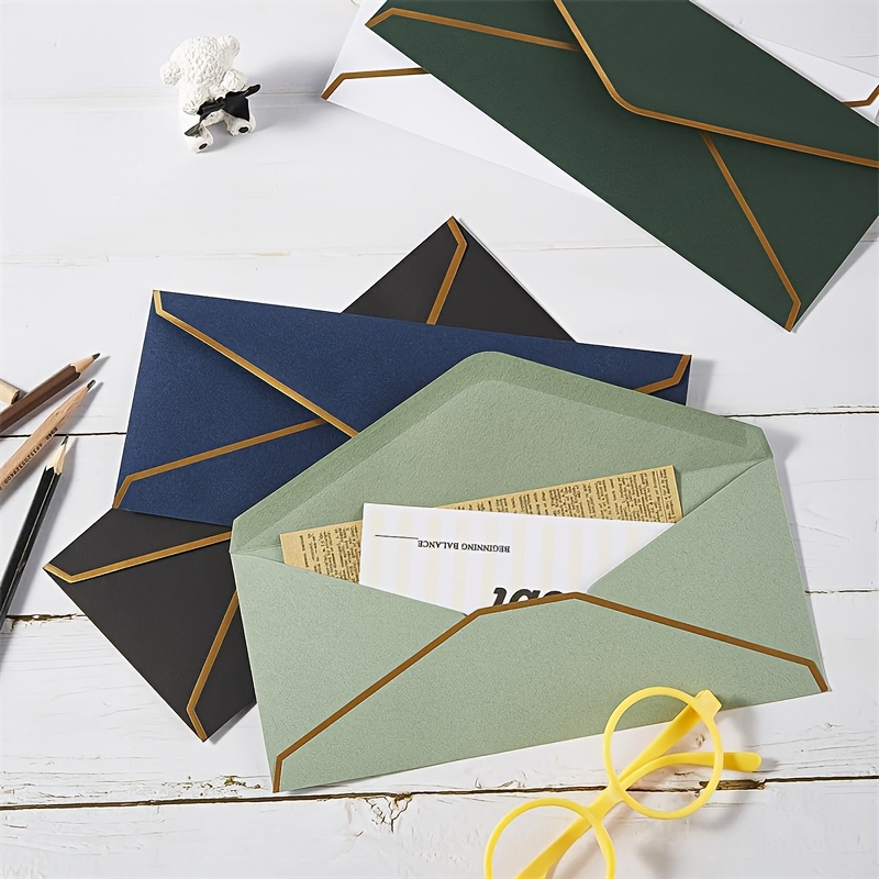 10 PCS  High-end Black Envelop - Wax Seal Letter Kit recension och pris