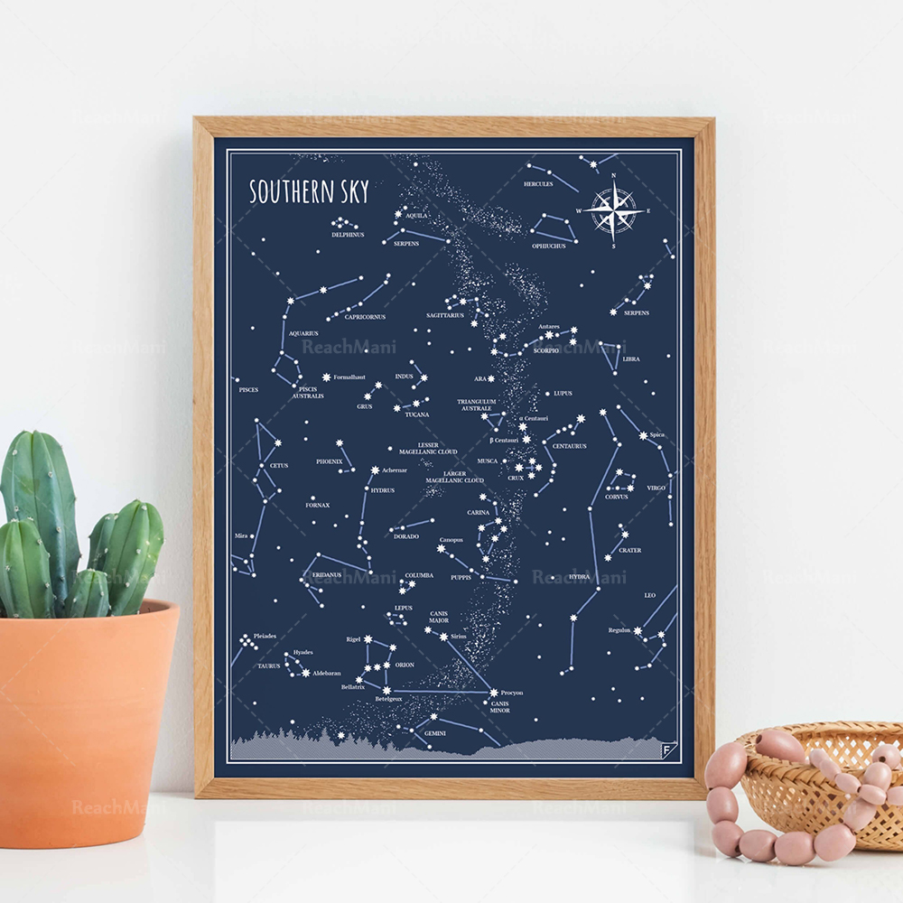 Little & Big Astronomer Prints - Custom Star Map recension och pris