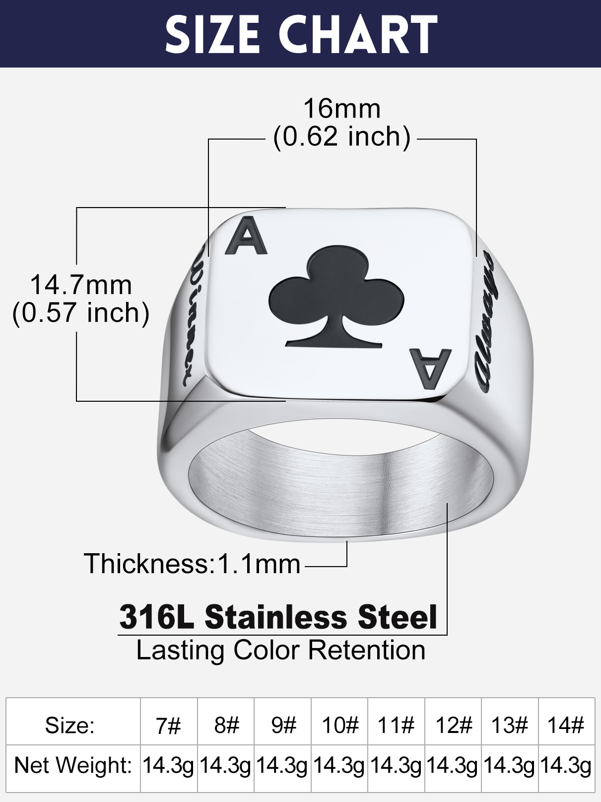 U7 Customized Square Rectangle - Initial Ring Custom recension och pris