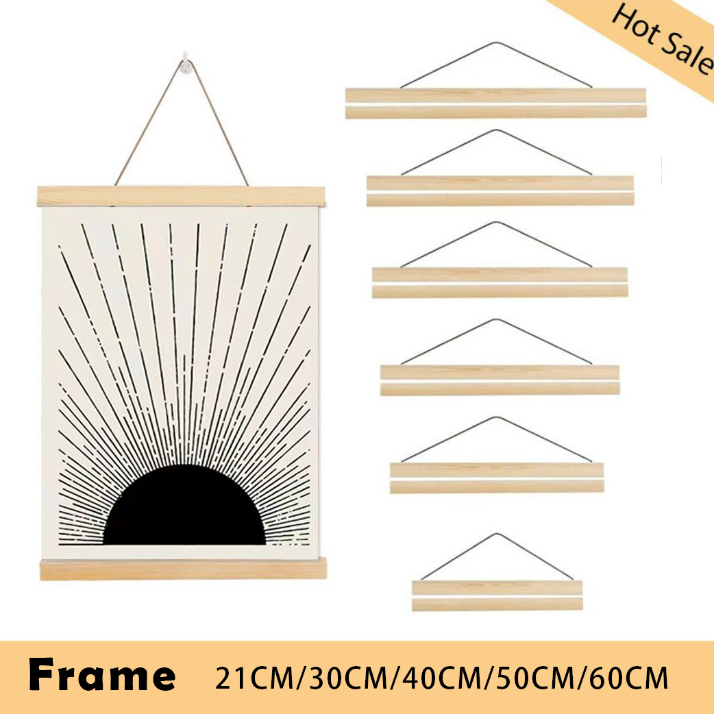 Magnetic Wood Poster Hanger Fr - Engraved Wood Frame recension och pris